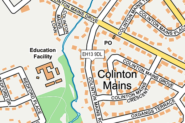 EH13 9DL map - OS OpenMap – Local (Ordnance Survey) EH13 9DL map - OS OpenMap – Local (Ordnance Survey)
