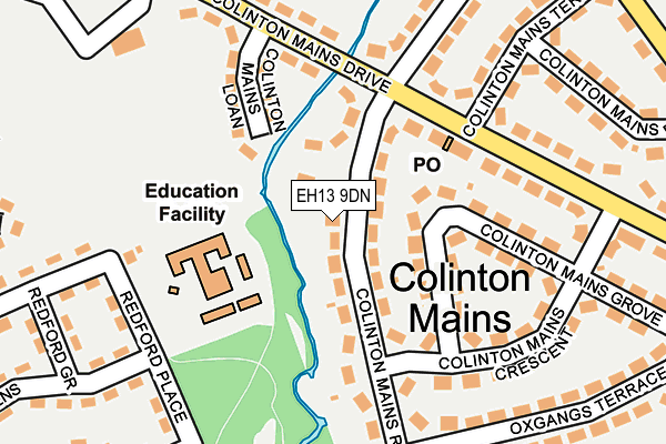 EH13 9DN map - OS OpenMap – Local (Ordnance Survey) EH13 9DN map - OS OpenMap – Local (Ordnance Survey)