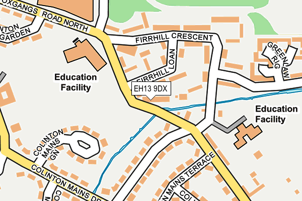 EH13 9DX map - OS OpenMap – Local (Ordnance Survey) EH13 9DX map - OS OpenMap – Local (Ordnance Survey)