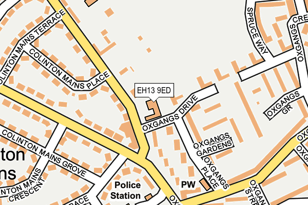 EH13 9ED map - OS OpenMap – Local (Ordnance Survey) EH13 9ED map - OS OpenMap – Local (Ordnance Survey)
