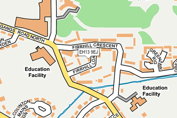 EH13 9EJ map - OS OpenMap – Local (Ordnance Survey) EH13 9EJ map - OS OpenMap – Local (Ordnance Survey)
