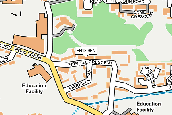 EH13 9EN map - OS OpenMap – Local (Ordnance Survey) EH13 9EN map - OS OpenMap – Local (Ordnance Survey)