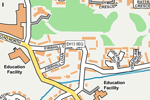 EH13 9EQ map - OS OpenMap – Local (Ordnance Survey) EH13 9EQ map - OS OpenMap – Local (Ordnance Survey)
