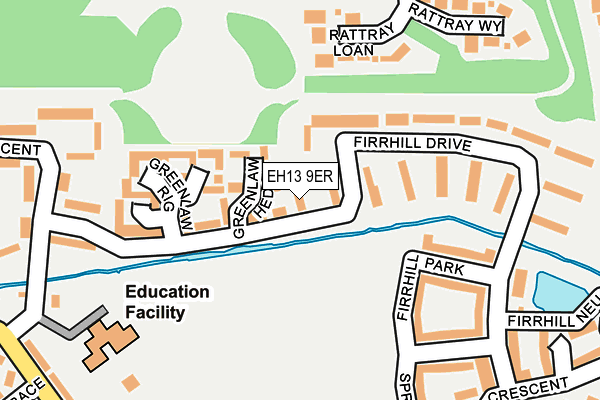 EH13 9ER map - OS OpenMap – Local (Ordnance Survey) EH13 9ER map - OS OpenMap – Local (Ordnance Survey)