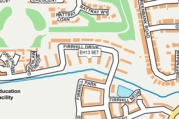 EH13 9ET map - OS OpenMap – Local (Ordnance Survey) EH13 9ET map - OS OpenMap – Local (Ordnance Survey)