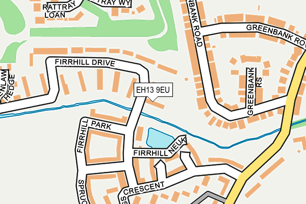 EH13 9EU map - OS OpenMap – Local (Ordnance Survey) EH13 9EU map - OS OpenMap – Local (Ordnance Survey)