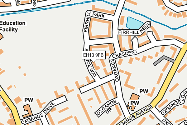 EH13 9FB map - OS OpenMap – Local (Ordnance Survey) EH13 9FB map - OS OpenMap – Local (Ordnance Survey)