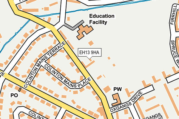 EH13 9HA map - OS OpenMap – Local (Ordnance Survey) EH13 9HA map - OS OpenMap – Local (Ordnance Survey)