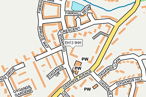 EH13 9HH map - OS OpenMap – Local (Ordnance Survey) EH13 9HH map - OS OpenMap – Local (Ordnance Survey)