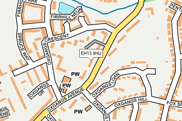EH13 9HU map - OS OpenMap – Local (Ordnance Survey) EH13 9HU map - OS OpenMap – Local (Ordnance Survey)