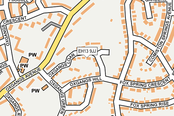 EH13 9JJ map - OS OpenMap – Local (Ordnance Survey) EH13 9JJ map - OS OpenMap – Local (Ordnance Survey)