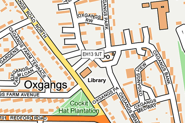 EH13 9JT map - OS OpenMap – Local (Ordnance Survey) EH13 9JT map - OS OpenMap – Local (Ordnance Survey)