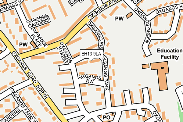 EH13 9LA map - OS OpenMap – Local (Ordnance Survey) EH13 9LA map - OS OpenMap – Local (Ordnance Survey)
