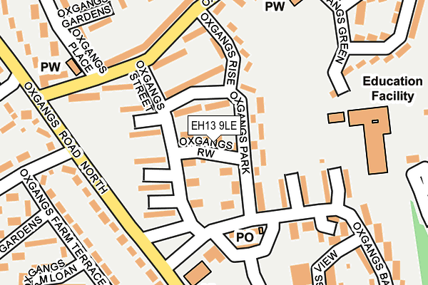 EH13 9LE map - OS OpenMap – Local (Ordnance Survey) EH13 9LE map - OS OpenMap – Local (Ordnance Survey)