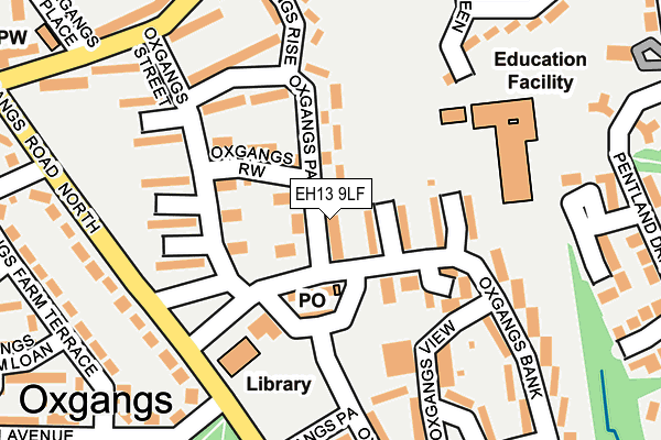 EH13 9LF map - OS OpenMap – Local (Ordnance Survey) EH13 9LF map - OS OpenMap – Local (Ordnance Survey)