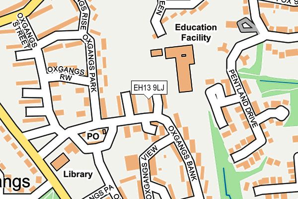 EH13 9LJ map - OS OpenMap – Local (Ordnance Survey) EH13 9LJ map - OS OpenMap – Local (Ordnance Survey)