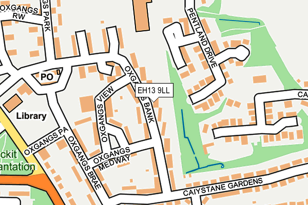 EH13 9LL map - OS OpenMap – Local (Ordnance Survey) EH13 9LL map - OS OpenMap – Local (Ordnance Survey)