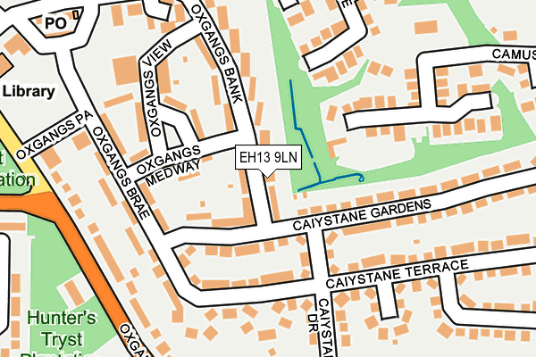 EH13 9LN map - OS OpenMap – Local (Ordnance Survey) EH13 9LN map - OS OpenMap – Local (Ordnance Survey)