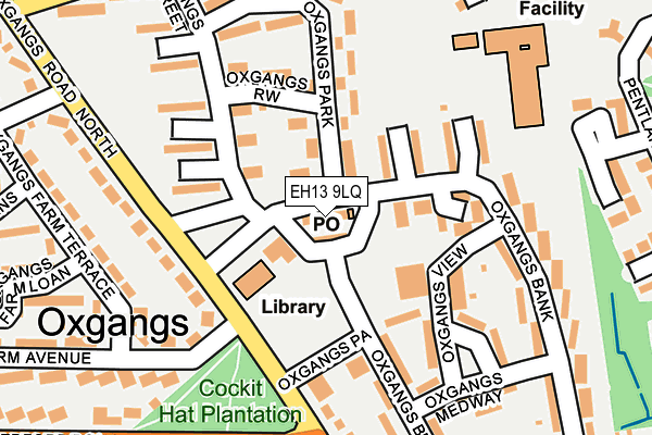 EH13 9LQ map - OS OpenMap – Local (Ordnance Survey) EH13 9LQ map - OS OpenMap – Local (Ordnance Survey)
