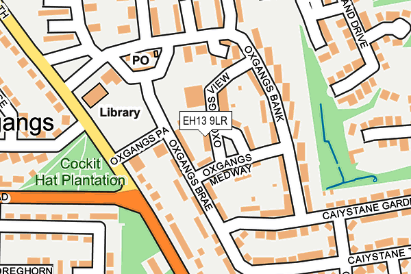 EH13 9LR map - OS OpenMap – Local (Ordnance Survey) EH13 9LR map - OS OpenMap – Local (Ordnance Survey)
