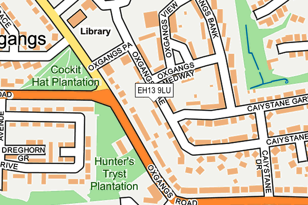 EH13 9LU map - OS OpenMap – Local (Ordnance Survey) EH13 9LU map - OS OpenMap – Local (Ordnance Survey)