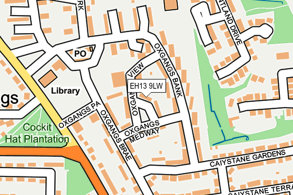 EH13 9LW map - OS OpenMap – Local (Ordnance Survey) EH13 9LW map - OS OpenMap – Local (Ordnance Survey)