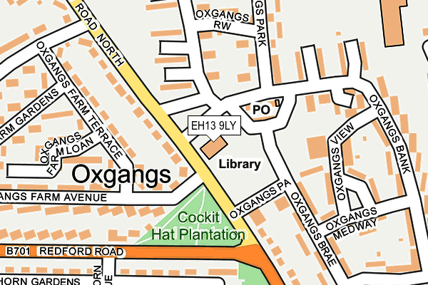 EH13 9LY map - OS OpenMap – Local (Ordnance Survey) EH13 9LY map - OS OpenMap – Local (Ordnance Survey)