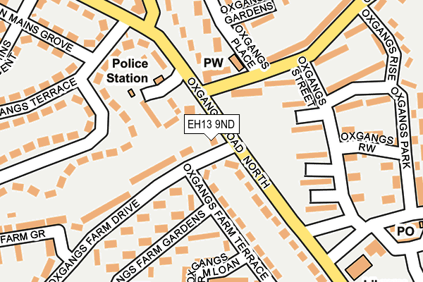 EH13 9ND map - OS OpenMap – Local (Ordnance Survey) EH13 9ND map - OS OpenMap – Local (Ordnance Survey)