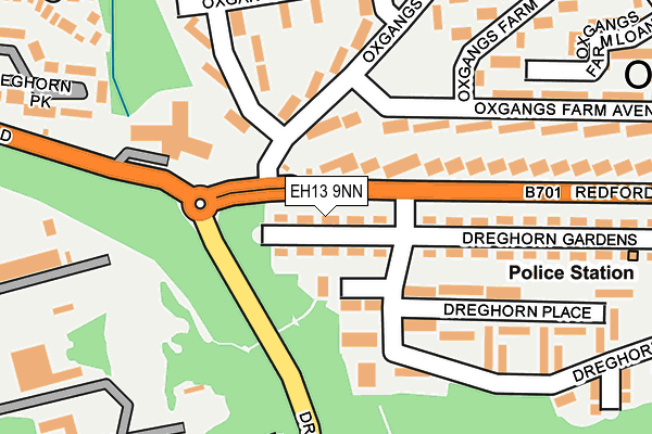 EH13 9NN map - OS OpenMap – Local (Ordnance Survey) EH13 9NN map - OS OpenMap – Local (Ordnance Survey)