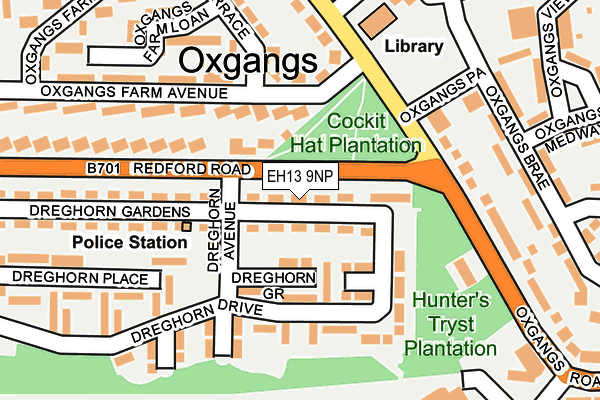 EH13 9NP map - OS OpenMap – Local (Ordnance Survey) EH13 9NP map - OS OpenMap – Local (Ordnance Survey)