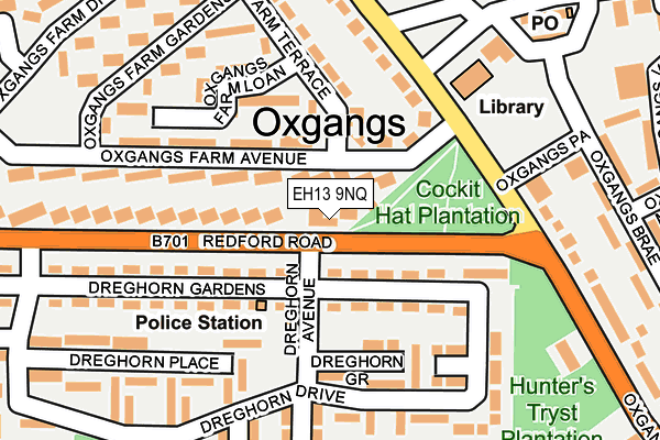 EH13 9NQ map - OS OpenMap – Local (Ordnance Survey) EH13 9NQ map - OS OpenMap – Local (Ordnance Survey)