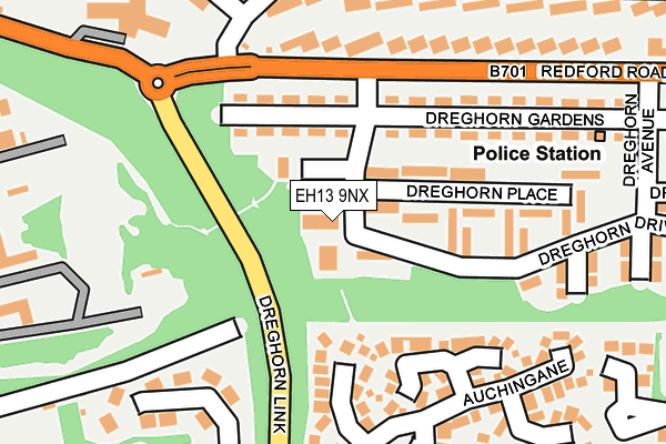 EH13 9NX map - OS OpenMap – Local (Ordnance Survey) EH13 9NX map - OS OpenMap – Local (Ordnance Survey)