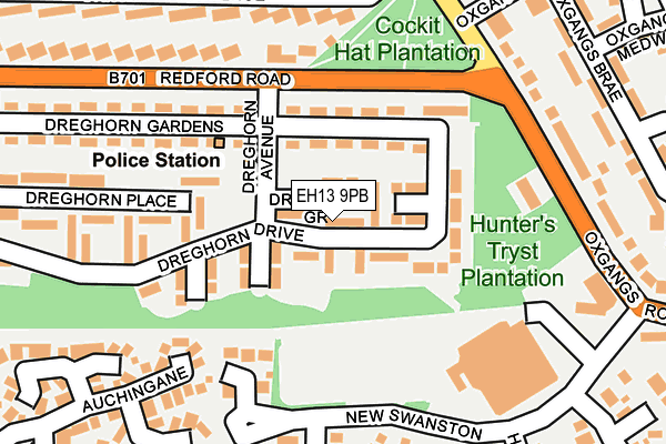 EH13 9PB map - OS OpenMap – Local (Ordnance Survey) EH13 9PB map - OS OpenMap – Local (Ordnance Survey)