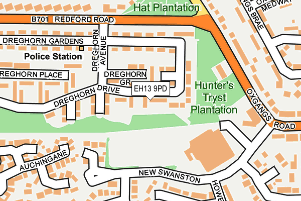 EH13 9PD map - OS OpenMap – Local (Ordnance Survey) EH13 9PD map - OS OpenMap – Local (Ordnance Survey)