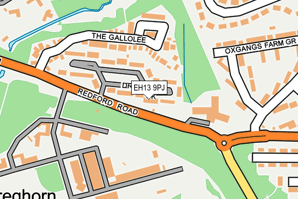 EH13 9PJ map - OS OpenMap – Local (Ordnance Survey) EH13 9PJ map - OS OpenMap – Local (Ordnance Survey)