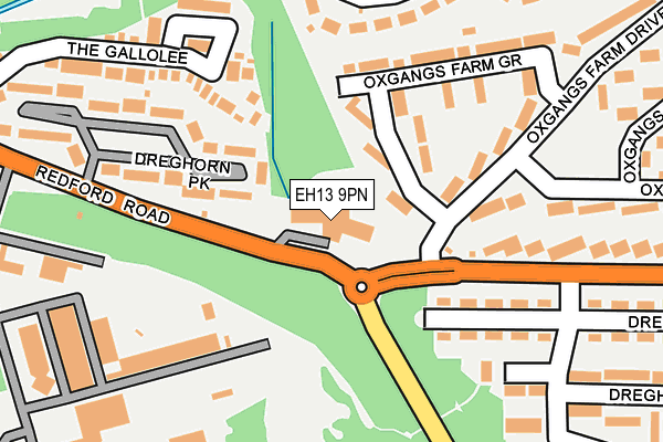 EH13 9PN map - OS OpenMap – Local (Ordnance Survey) EH13 9PN map - OS OpenMap – Local (Ordnance Survey)
