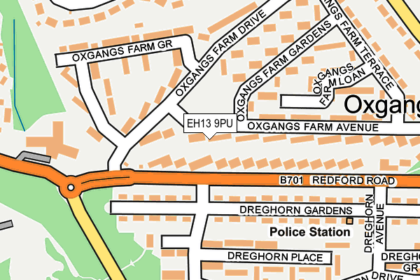 EH13 9PU map - OS OpenMap – Local (Ordnance Survey) EH13 9PU map - OS OpenMap – Local (Ordnance Survey)