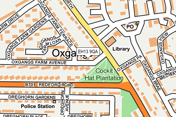 EH13 9QA map - OS OpenMap – Local (Ordnance Survey) EH13 9QA map - OS OpenMap – Local (Ordnance Survey)