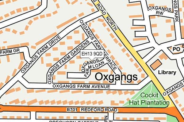 EH13 9QD map - OS OpenMap – Local (Ordnance Survey) EH13 9QD map - OS OpenMap – Local (Ordnance Survey)