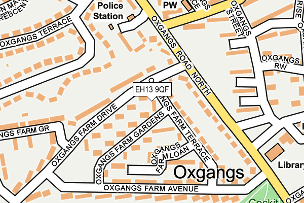 EH13 9QF map - OS OpenMap – Local (Ordnance Survey) EH13 9QF map - OS OpenMap – Local (Ordnance Survey)