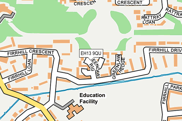 EH13 9QU map - OS OpenMap – Local (Ordnance Survey) EH13 9QU map - OS OpenMap – Local (Ordnance Survey)