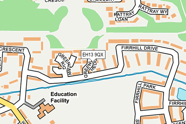 EH13 9QX map - OS OpenMap – Local (Ordnance Survey) EH13 9QX map - OS OpenMap – Local (Ordnance Survey)