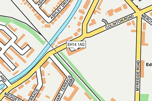 EH14 1AG map - OS OpenMap – Local (Ordnance Survey) EH14 1AG map - OS OpenMap – Local (Ordnance Survey)