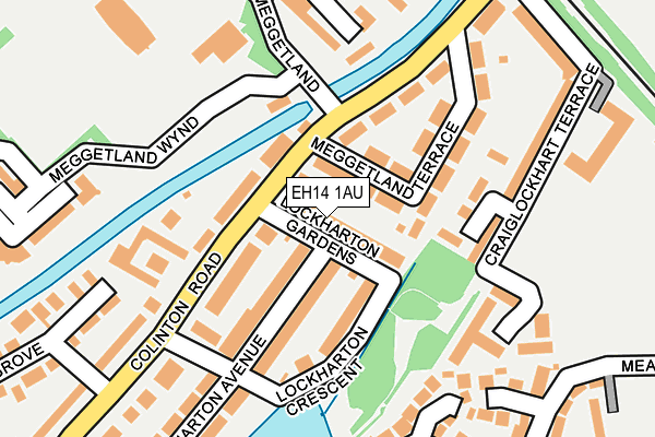 EH14 1AU map - OS OpenMap – Local (Ordnance Survey) EH14 1AU map - OS OpenMap – Local (Ordnance Survey)