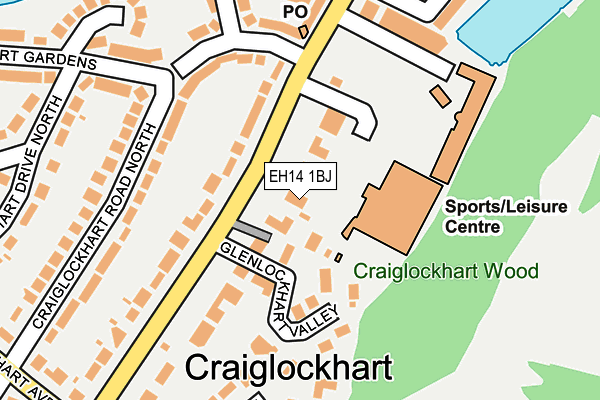EH14 1BJ map - OS OpenMap – Local (Ordnance Survey) EH14 1BJ map - OS OpenMap – Local (Ordnance Survey)