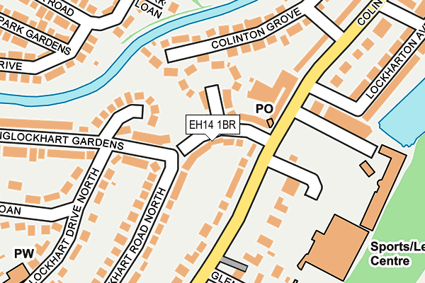 EH14 1BR map - OS OpenMap – Local (Ordnance Survey) EH14 1BR map - OS OpenMap – Local (Ordnance Survey)