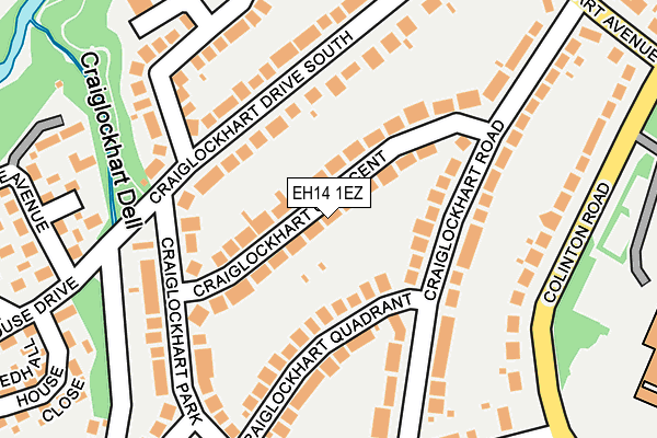 EH14 1EZ map - OS OpenMap – Local (Ordnance Survey) EH14 1EZ map - OS OpenMap – Local (Ordnance Survey)