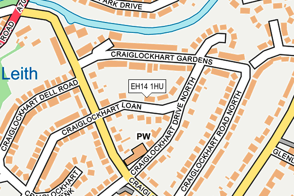 EH14 1HU map - OS OpenMap – Local (Ordnance Survey) EH14 1HU map - OS OpenMap – Local (Ordnance Survey)