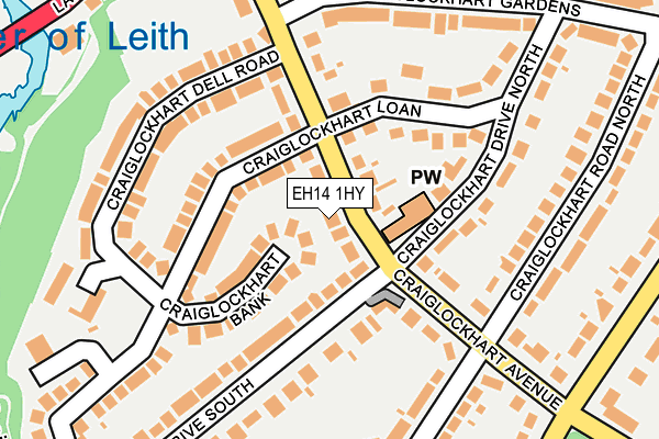 EH14 1HY map - OS OpenMap – Local (Ordnance Survey) EH14 1HY map - OS OpenMap – Local (Ordnance Survey)