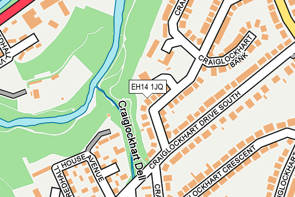 EH14 1JQ map - OS OpenMap – Local (Ordnance Survey) EH14 1JQ map - OS OpenMap – Local (Ordnance Survey)